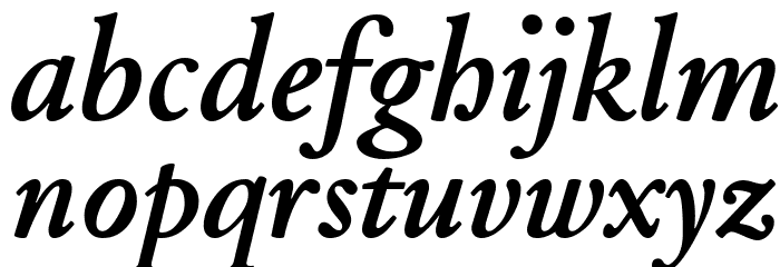 JuniusStandard BoldItalic Font LOWERCASE