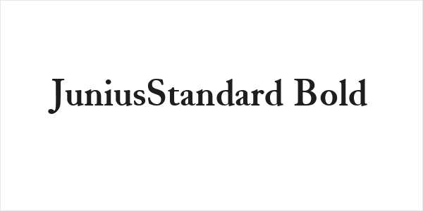 JuniusStandard Bold Logo