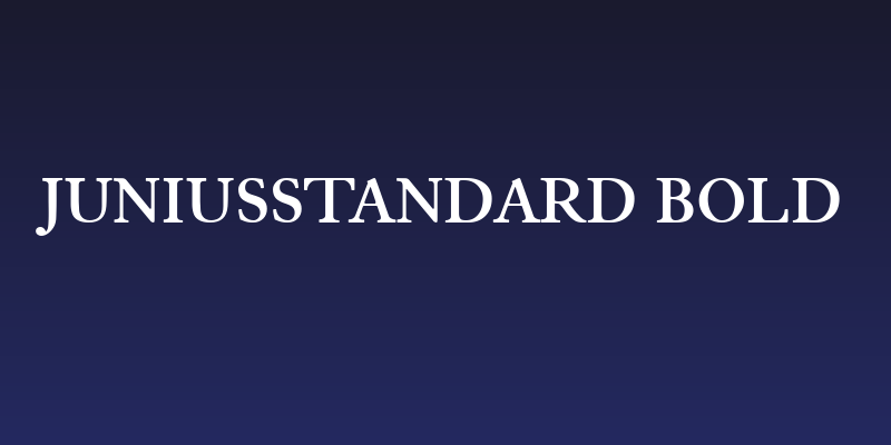 JuniusStandard Bold Social Header