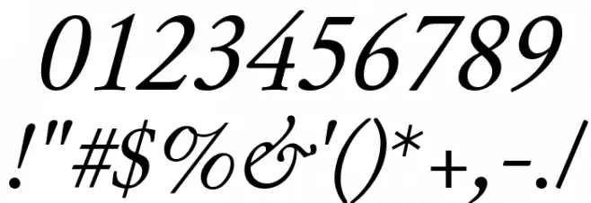 JuniusStandard Italic Font OTHER CHARS