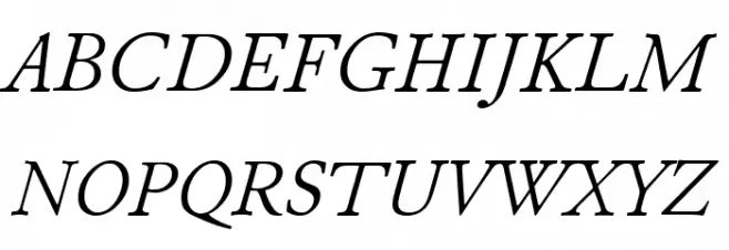 JuniusStandard Italic 字体 大写