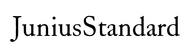 JuniusStandard Font