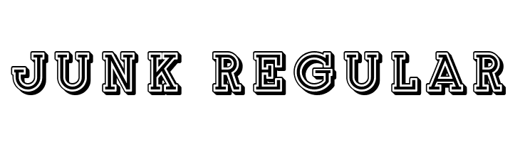 Junk Regular  フリーフォントのダウンロード