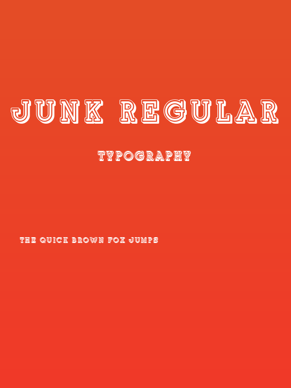 Junk Regular Poster
