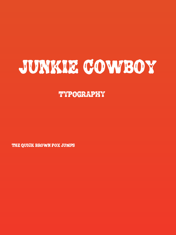 Junkie Cowboy Poster
