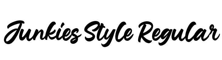 Junkies Style Regular  لخطوط تنزيل