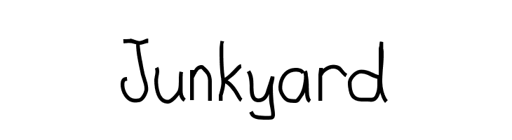 Junkyard  Скачать бесплатные шрифты
