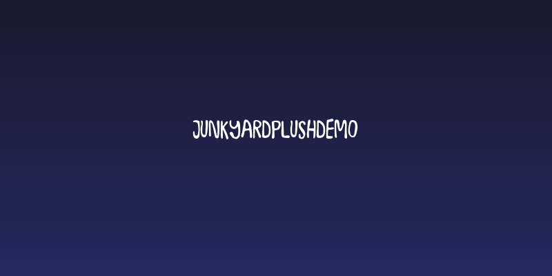 JunkyardPlushDEMO Social Header