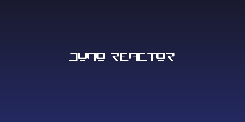 Juno Reactor Social Header