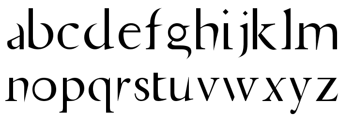 Jupiter Ascending Font LOWERCASE