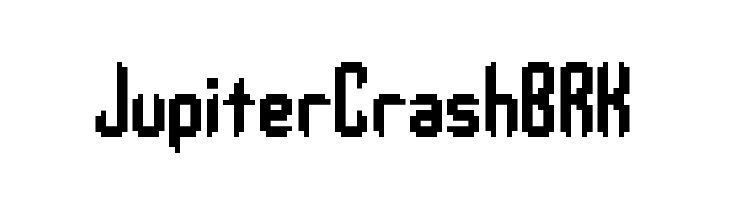 Jupiter Crash BRK  नि: शुल्क फ़ॉन्ट्स डाउनलोड