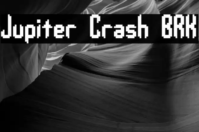 Jupiter Crash BRK Font examples