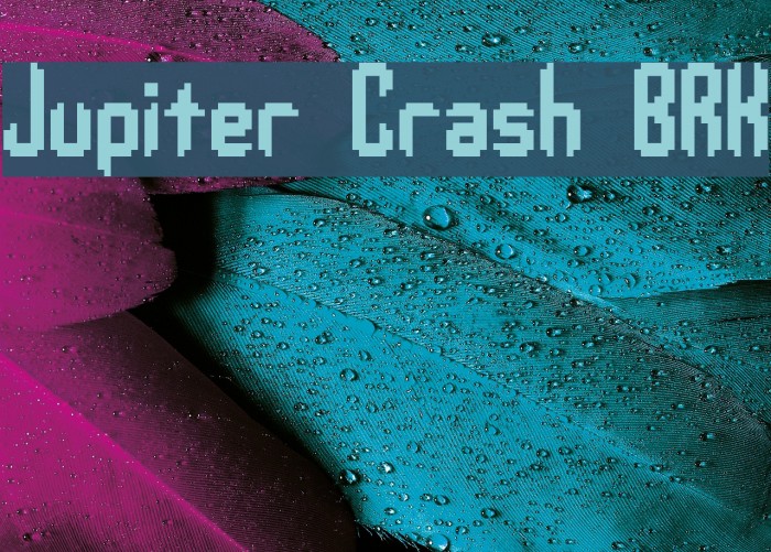 Jupiter Crash BRK Font examples