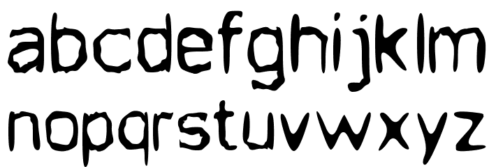 Jupiter Jellyrock Font LOWERCASE