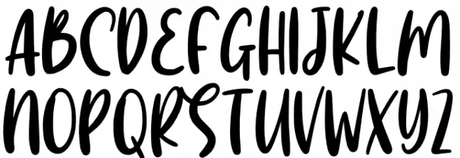 Jupiter Love Font UPPERCASE
