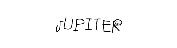 Jupiter  フリーフォントのダウンロード