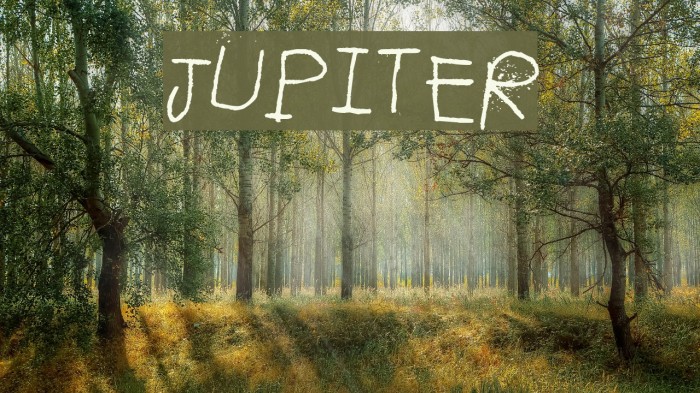 Jupiter Font examples