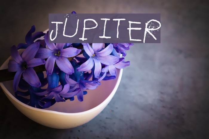 Jupiter Font examples
