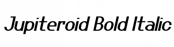 Jupiteroid Bold Italic  नि: शुल्क फ़ॉन्ट्स डाउनलोड