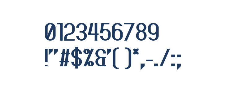 Jupiteroid Bold Other Characters