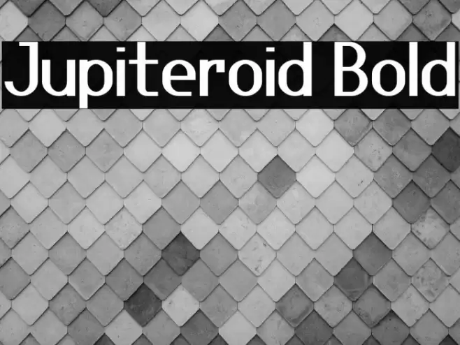 Jupiteroid Bold Font examples