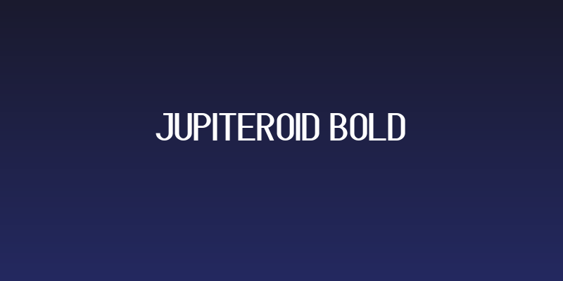 Jupiteroid Bold Social Header