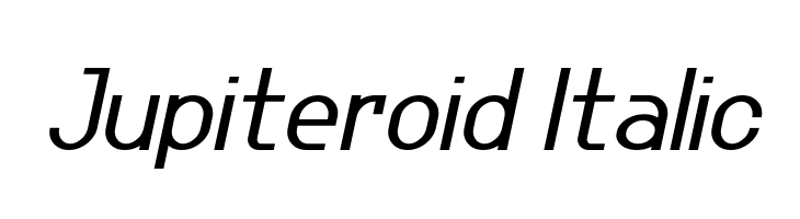 Jupiteroid Italic  नि: शुल्क फ़ॉन्ट्स डाउनलोड