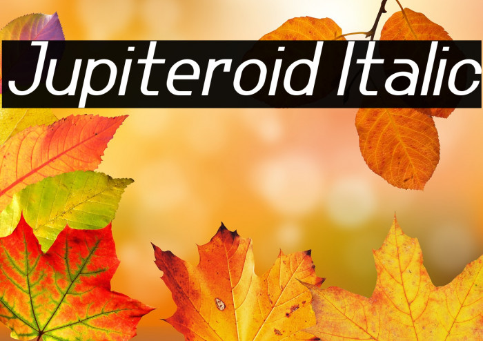 Jupiteroid Italic Example 3