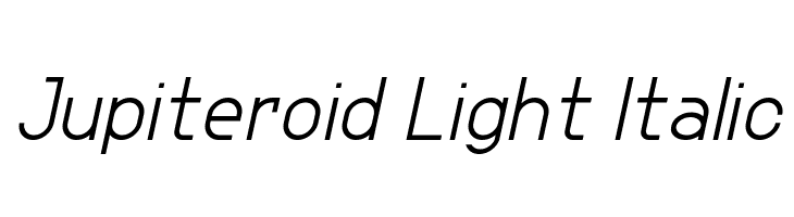 Jupiteroid Light Italic  Descarca Fonturi Gratis