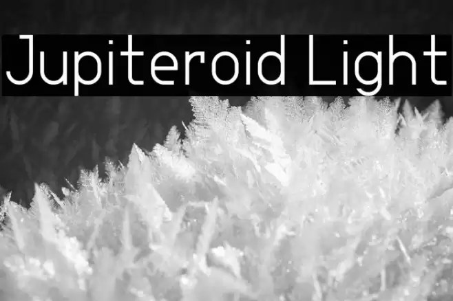 Jupiteroid Light Font examples