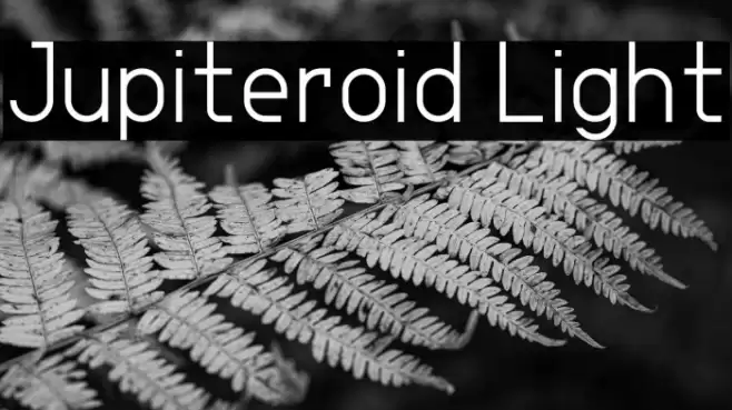 Jupiteroid Light Font examples