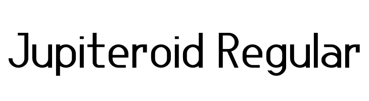 Jupiteroid Regular  Frei Schriftart Herunterladen