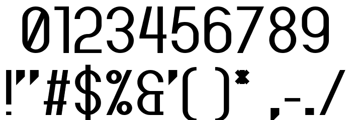 Jupiteroid Regular Font OTHER CHARS