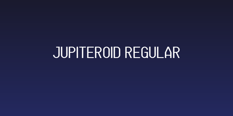 Jupiteroid Regular Social Header