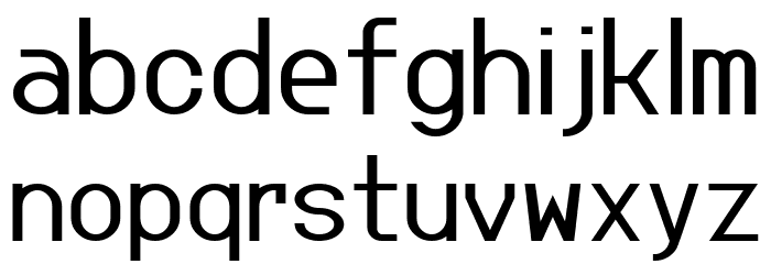 Jupiteroid Regular Font LOWERCASE