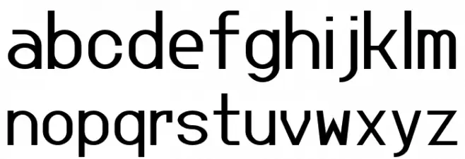 Jupiteroid Regular 字体 小写