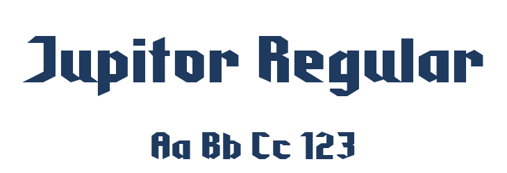 Jupitor Regular Font Preview