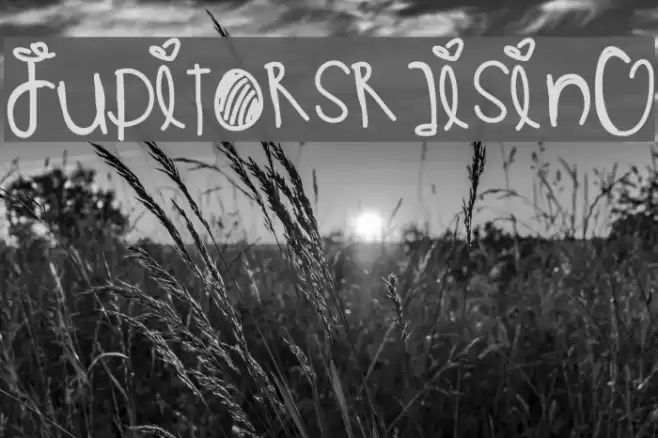 JupitorsRaising Font examples