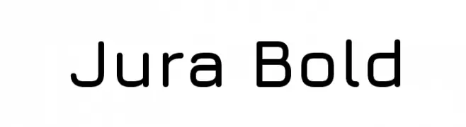 Jura Bold  font caratteri gratis