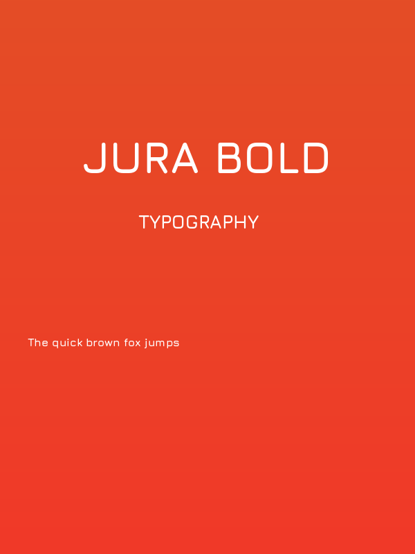 Jura Bold Poster