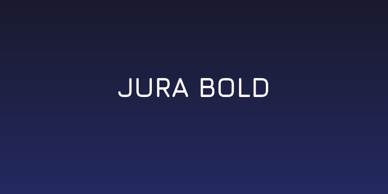 Jura Bold Social Header