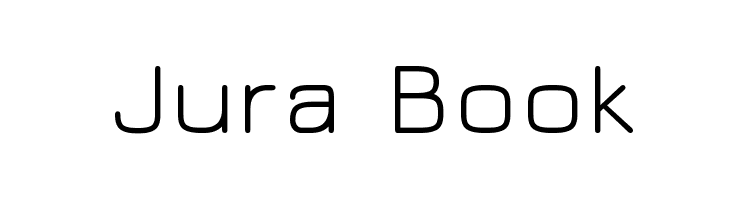 Jura Book Schriftart