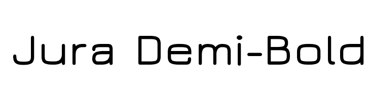 Jura Demi-Bold Fonte