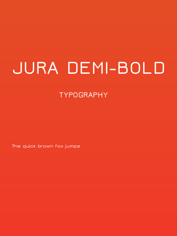Jura Demi-Bold Poster