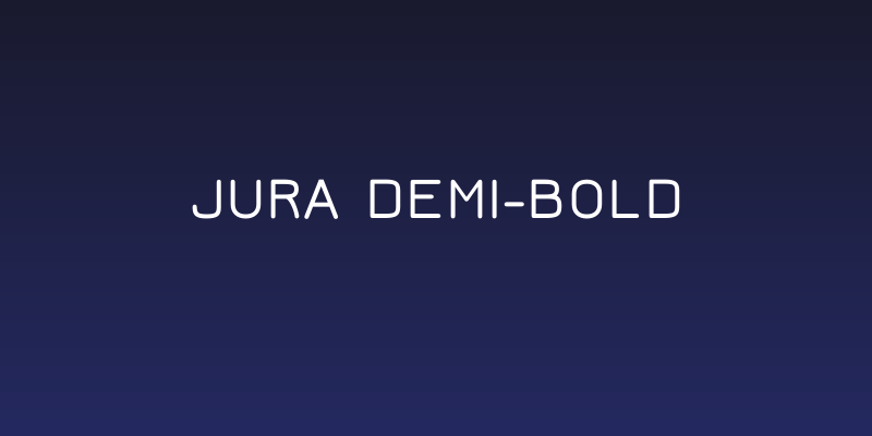 Jura Demi-Bold Social Header