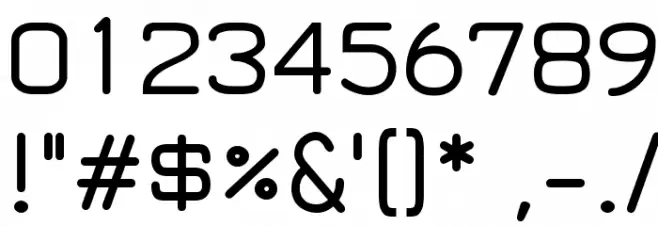 Jura DemiBold Font OTHER CHARS