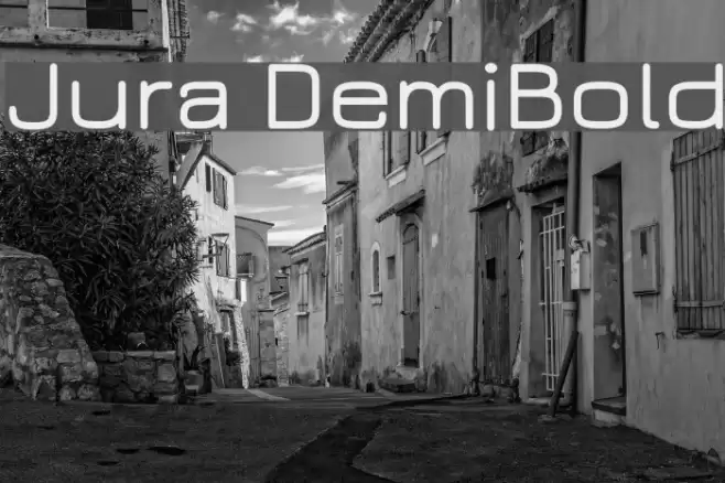 Jura DemiBold Font examples