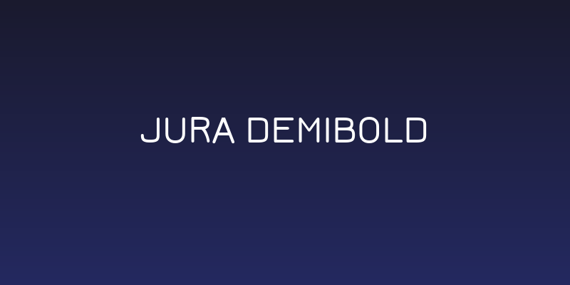 Jura DemiBold Social Header