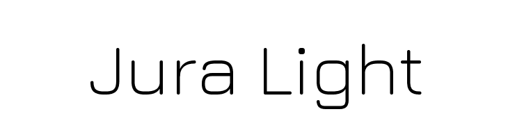 Jura Light  font caratteri gratis