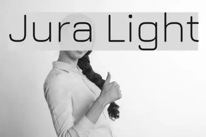 Jura Light Font examples